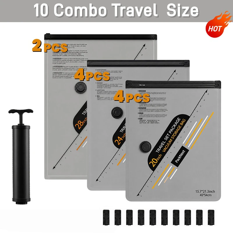 Hand Pump Vacuum Bags Set with Triple Seal Anti Backflow Valve 17 Hand Pump Vacuum Bags Set with Triple Seal Anti Backflow Valve - view 17