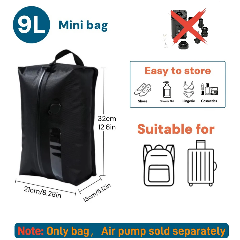 Airtight Zipper Vacuum Bags in TPU, 9L to 41L with Pump Option 8 Airtight Zipper Vacuum Bags in TPU, 9L to 41L with Pump Option - view 8