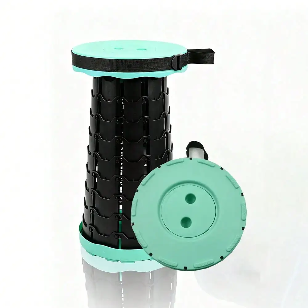 Cylindrical Folding Stool Height Adjustable for Fishing Trips 6 Cylindrical Folding Stool Height Adjustable for Fishing Trips - view 6