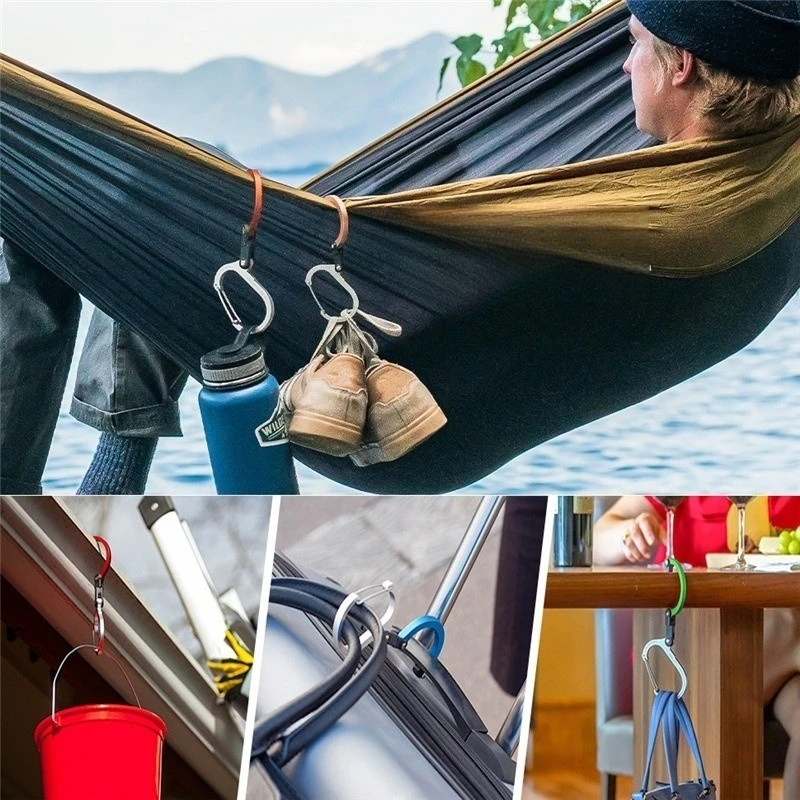 Rotating Gear Clip Hook 360 Degree Hybrid Carabiner in Iron 3 Rotating Gear Clip Hook 360 Degree Hybrid Carabiner in Iron - view 3