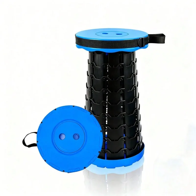 Cylindrical Folding Stool Height Adjustable for Fishing Trips 3 Cylindrical Folding Stool Height Adjustable for Fishing Trips - view 3