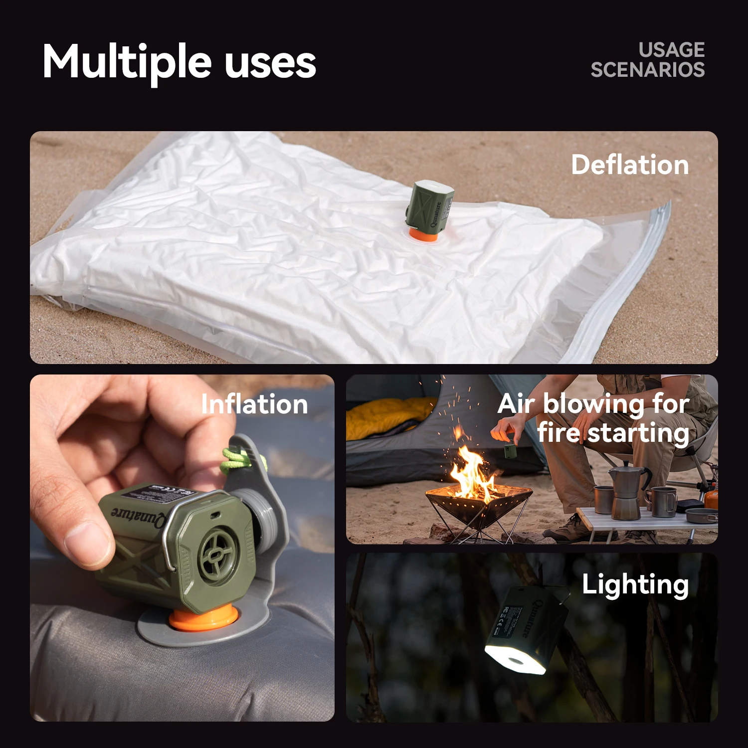 Electric Camping Air Pump with 3 Mode Lighting for Mattresses 6 Electric Camping Air Pump with 3 Mode Lighting for Mattresses - view 6