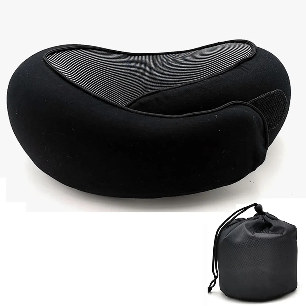 Memory Foam Neck Pillow U-Shaped with Soft Cotton Cover 8 Memory Foam Neck Pillow U-Shaped with Soft Cotton Cover - view 8