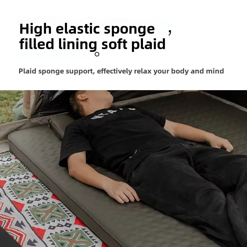 Inflatable Sponge Mattress 10 cm Thick, Single or Double Size 5 Inflatable Sponge Mattress 10 cm Thick, Single or Double Size - view 5