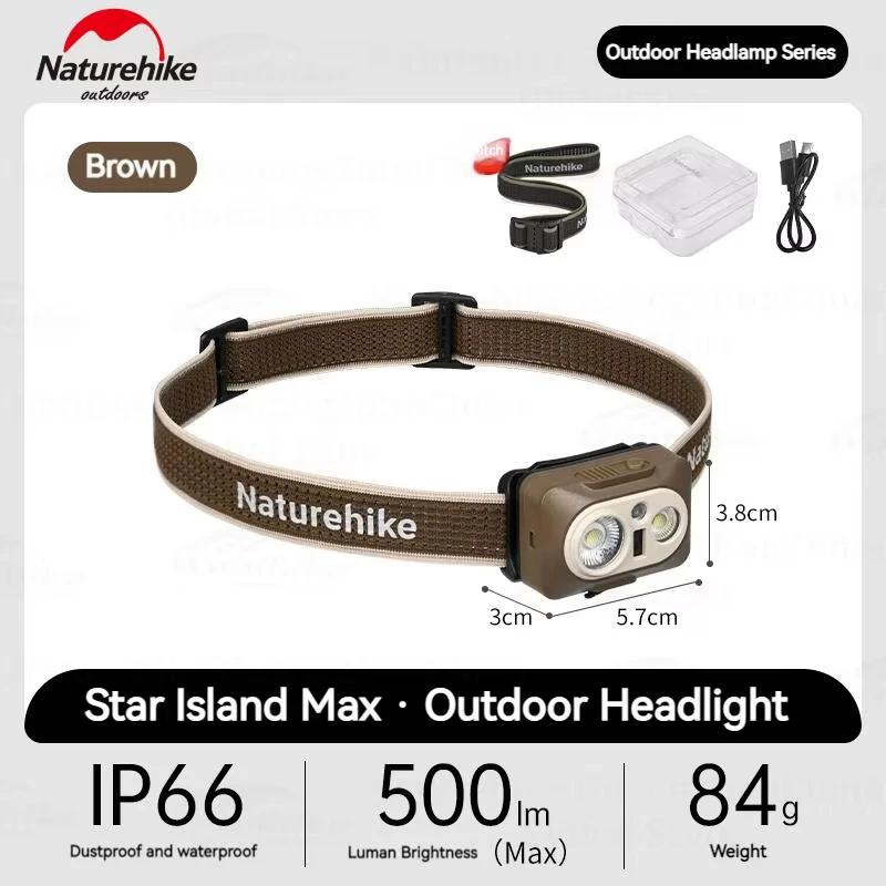 IP66 Ultralight Headlamp with Red SOS Light, 84g - Naturehike 7 IP66 Ultralight Headlamp with Red SOS Light, 84g - Naturehike - view 7