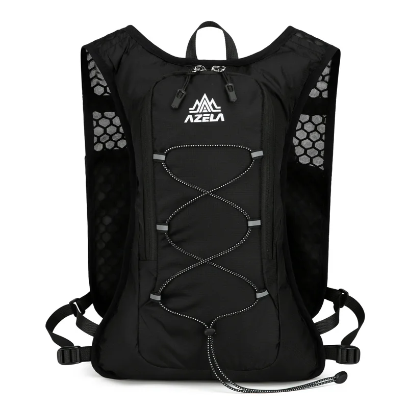 Reflective Sports Vest Backpack in Lightweight Nylon, Unisex 2 Reflective Sports Vest Backpack in Lightweight Nylon, Unisex - view 2