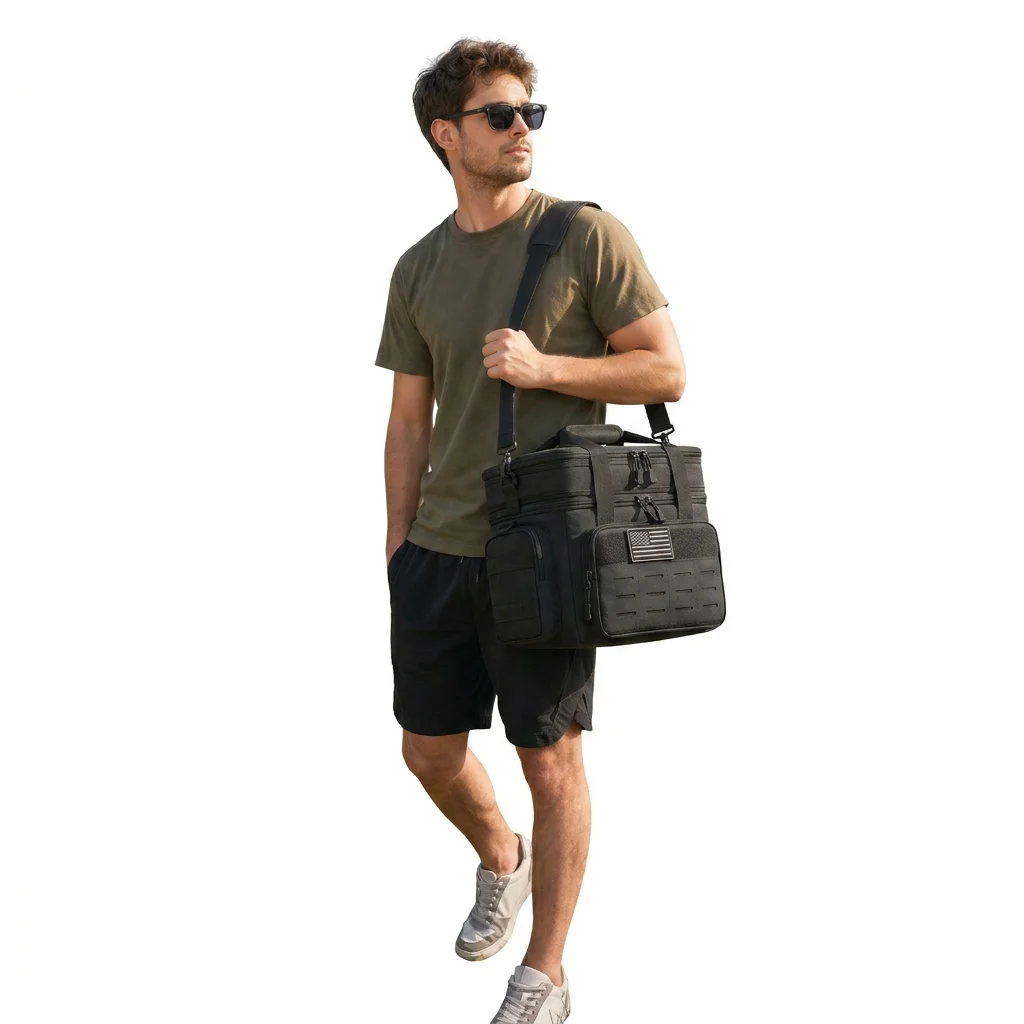 Expandable Picnic Cooler Bag 18L Leakproof Tactical Thermal Bag 9 Expandable Picnic Cooler Bag 18L Leakproof Tactical Thermal Bag - view 9
