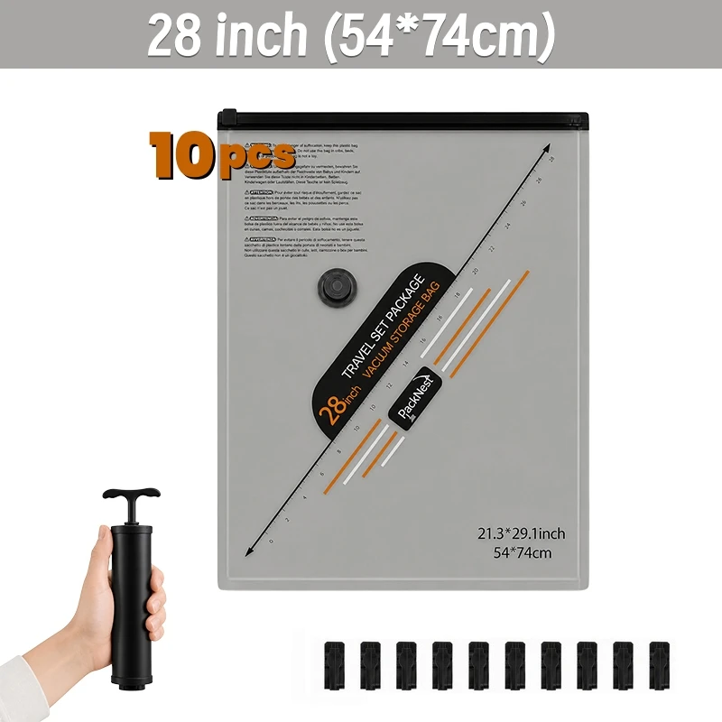 Hand Pump Vacuum Bags Set with Triple Seal Anti Backflow Valve 16 Hand Pump Vacuum Bags Set with Triple Seal Anti Backflow Valve - view 16