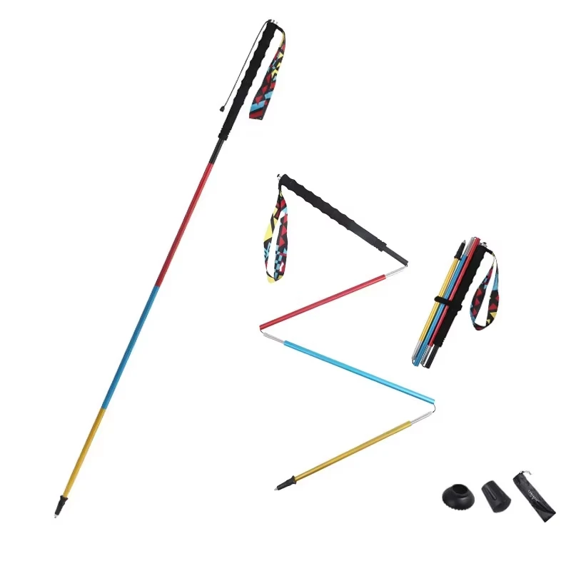 Aluminum Trail Running Poles 7075 Folding Ultralight 2 Pack 2 Aluminum Trail Running Poles 7075 Folding Ultralight 2 Pack - view 2