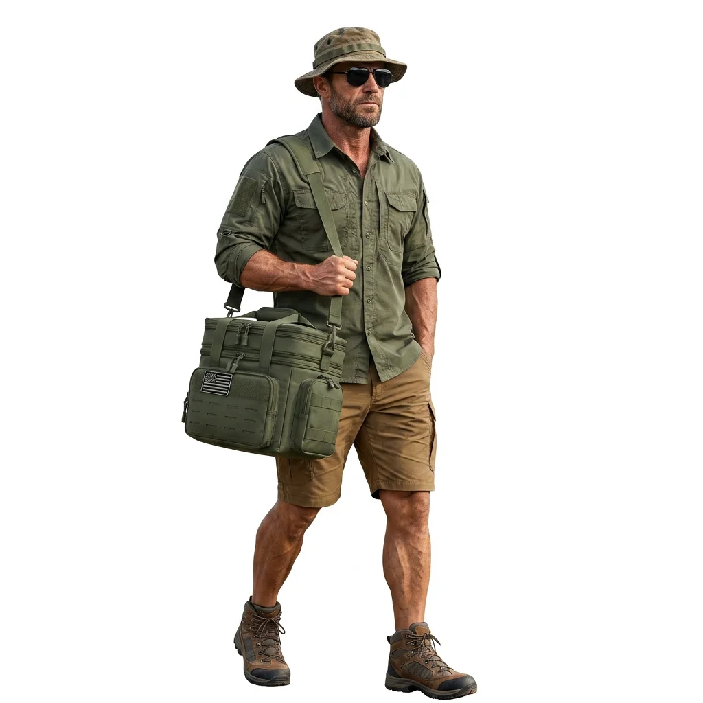 Expandable Picnic Cooler Bag 18L Leakproof Tactical Thermal Bag 10 Expandable Picnic Cooler Bag 18L Leakproof Tactical Thermal Bag - view 10