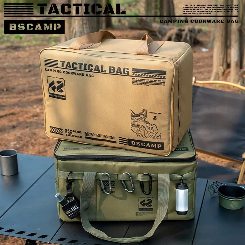 Camping Cookware Storage Bag, 30L to 56L with MOLLE Webbing 5 Camping Cookware Storage Bag, 30L to 56L with MOLLE Webbing - view 5