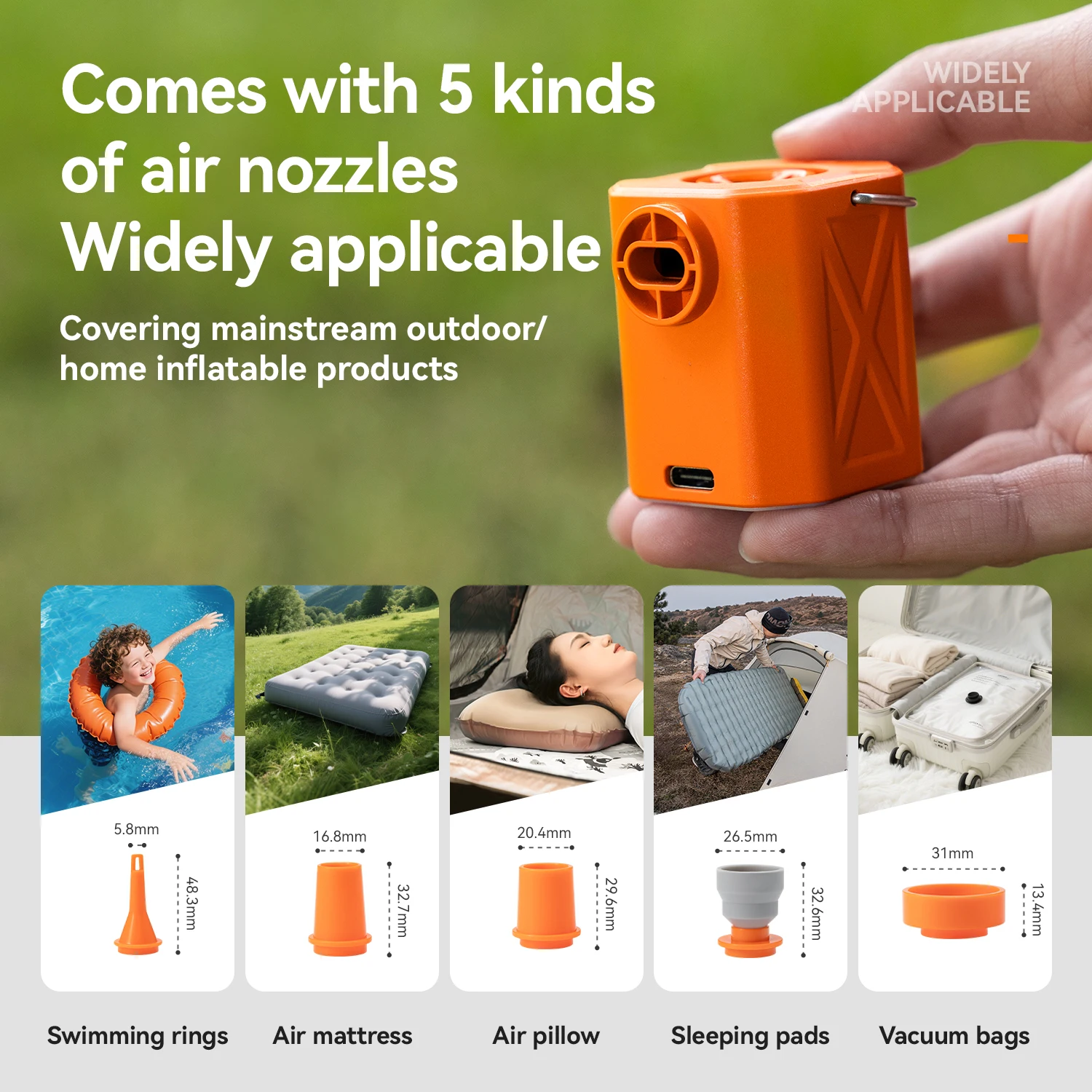 Electric Camping Air Pump with 3 Mode Lighting for Mattresses 3 Electric Camping Air Pump with 3 Mode Lighting for Mattresses - view 3