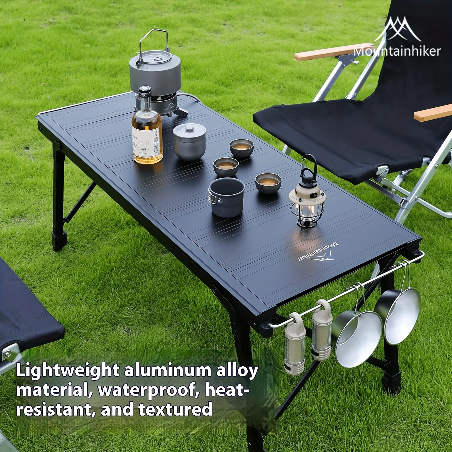 IGT Camping Lift Table Folding Aluminum in 3 or 4 Unit Sizes 4 IGT Camping Lift Table Folding Aluminum in 3 or 4 Unit Sizes - view 4
