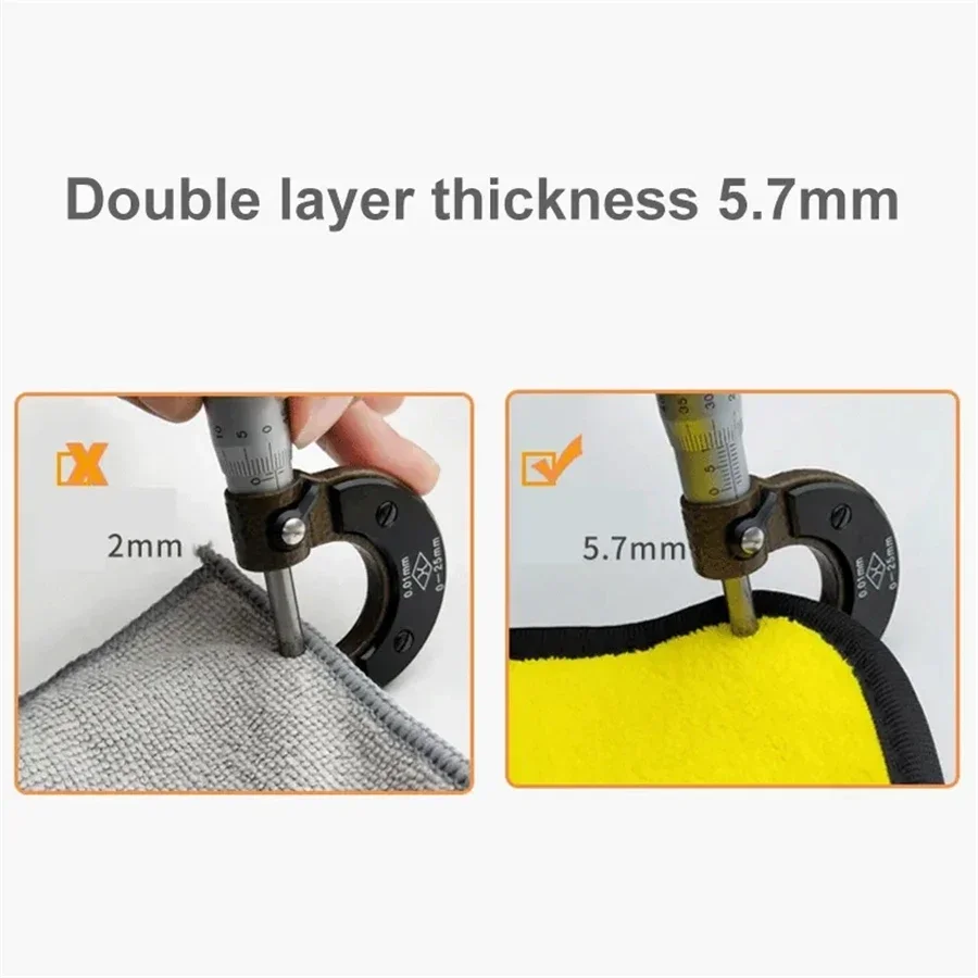 Double Layer Microfiber Towel Thick Car Drying Cloth Multi Pack 6 Double Layer Microfiber Towel Thick Car Drying Cloth Multi Pack - view 6