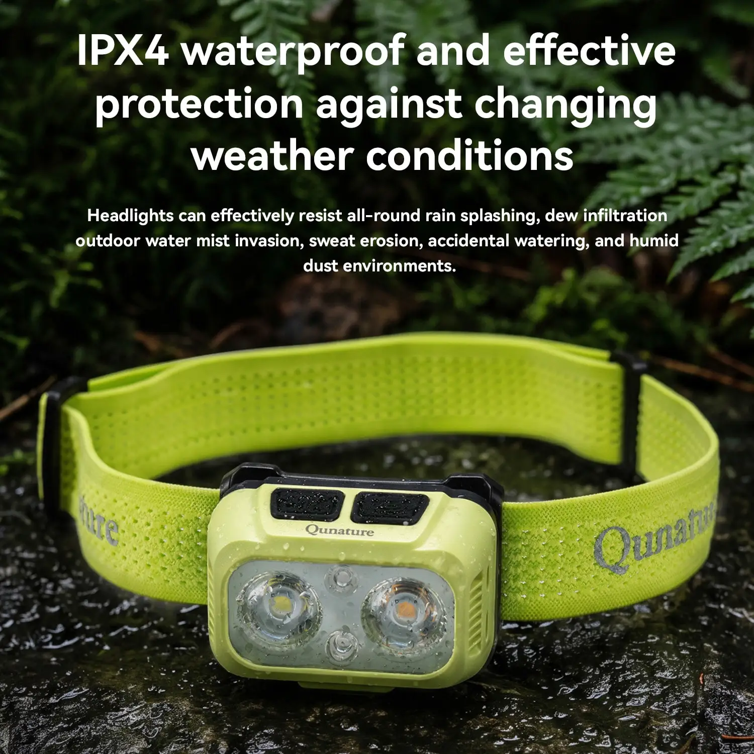 Night Fishing Headlamp 45g with Wave Sensor, 900mAh - Qunature 2 Night Fishing Headlamp 45g with Wave Sensor, 900mAh - Qunature - view 2