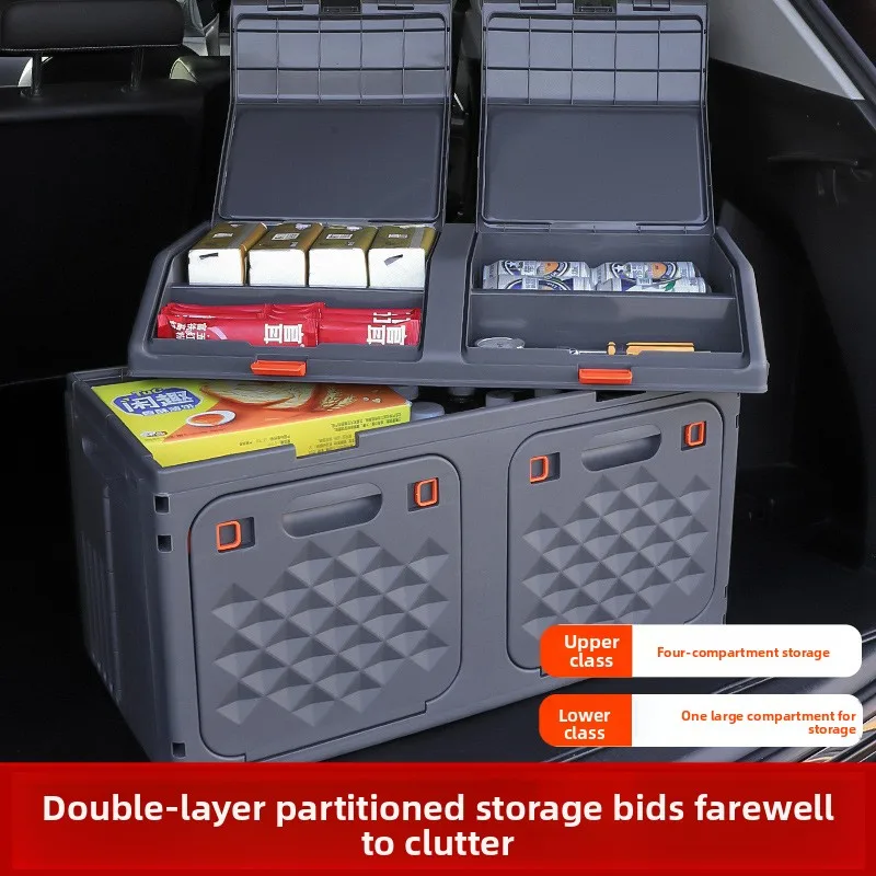 Foldable Camping Storage Box with Bevel Design, 33L or 66L 2 Foldable Camping Storage Box with Bevel Design, 33L or 66L - view 2