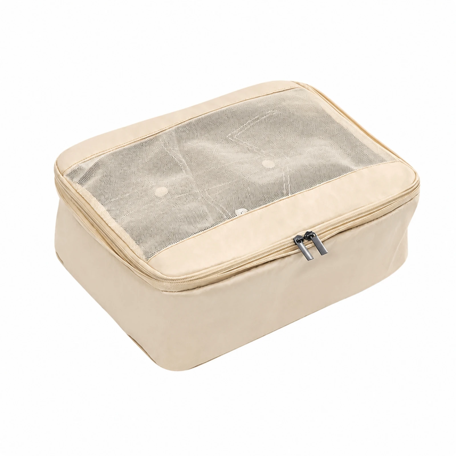 PP Compression Packing Cube with Mesh Panel and Zipper 8 PP Compression Packing Cube with Mesh Panel and Zipper - view 8