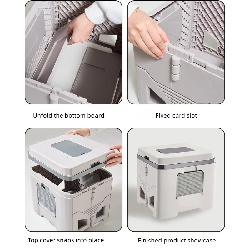 Odor Resistant Folding Toilet with Side Shelf and Waste Bags 5 Odor Resistant Folding Toilet with Side Shelf and Waste Bags - view 5