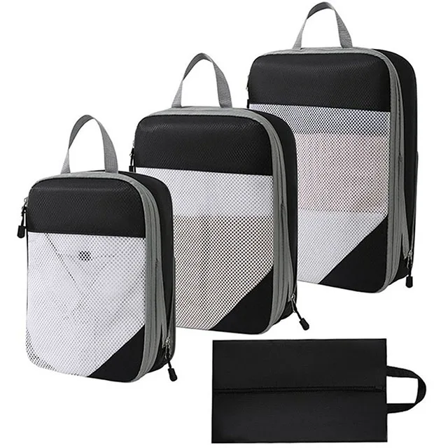 Thickened Travel Packing Bags, 4 Piece Nylon Clothes and Shoe Set 7 Thickened Travel Packing Bags, 4 Piece Nylon Clothes and Shoe Set - view 7