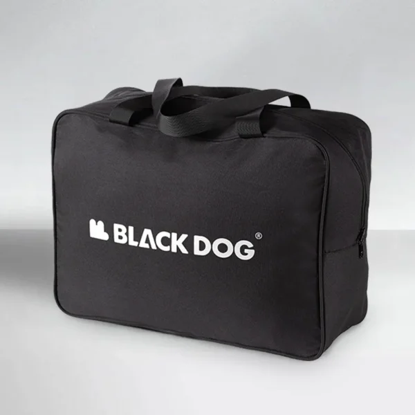Camping gear storage bag in 900D Oxford cloth with double zippers and webbing handles