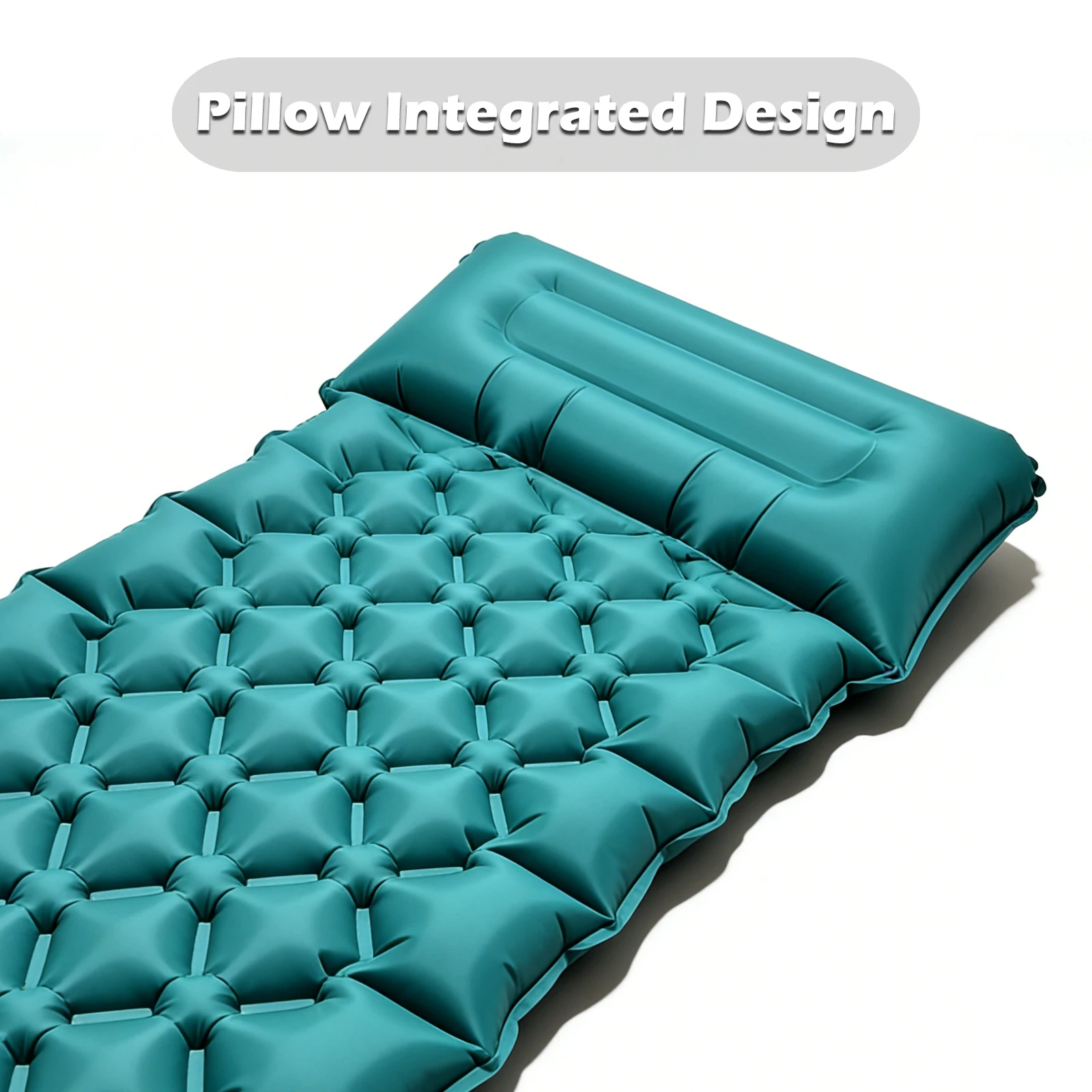 Thick Inflatable Camping Mattress with Pillow and Foot Pump 4 Thick Inflatable Camping Mattress with Pillow and Foot Pump - view 4