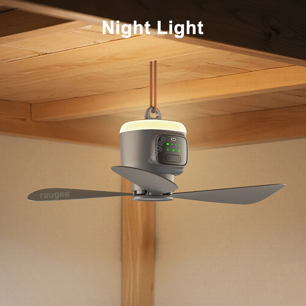 Camping Ceiling Fan 12000mAh Rechargeable with Remote and LED 6 Camping Ceiling Fan 12000mAh Rechargeable with Remote and LED - view 6