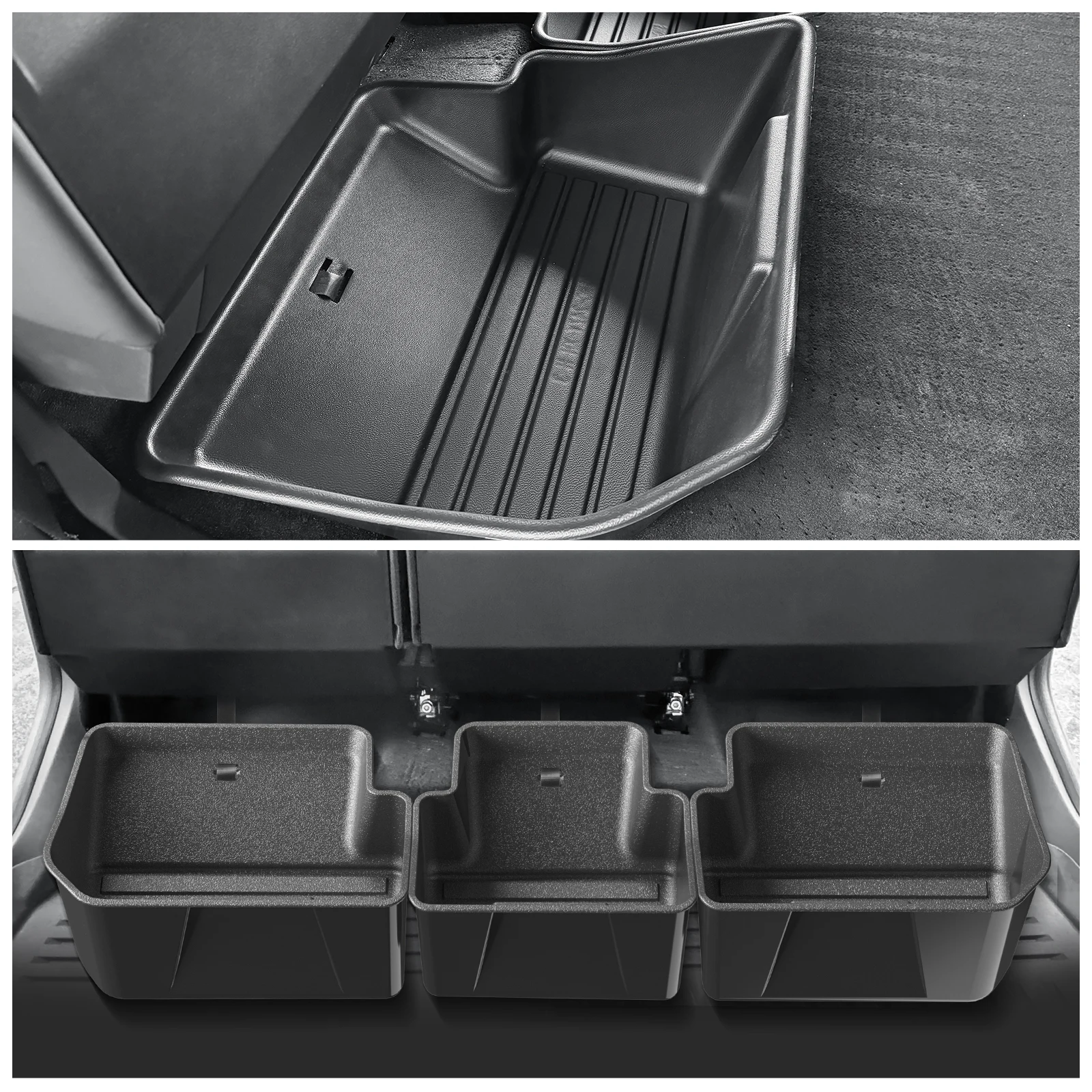 Cybertruck Under Seat Storage Box, Rear Seat ABS Organizer 5 Cybertruck Under Seat Storage Box, Rear Seat ABS Organizer - view 5