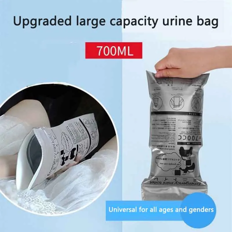 Disposable Urine Bags 700ml with Leak Proof Seal and Flow Guide 3 Disposable Urine Bags 700ml with Leak Proof Seal and Flow Guide - view 3