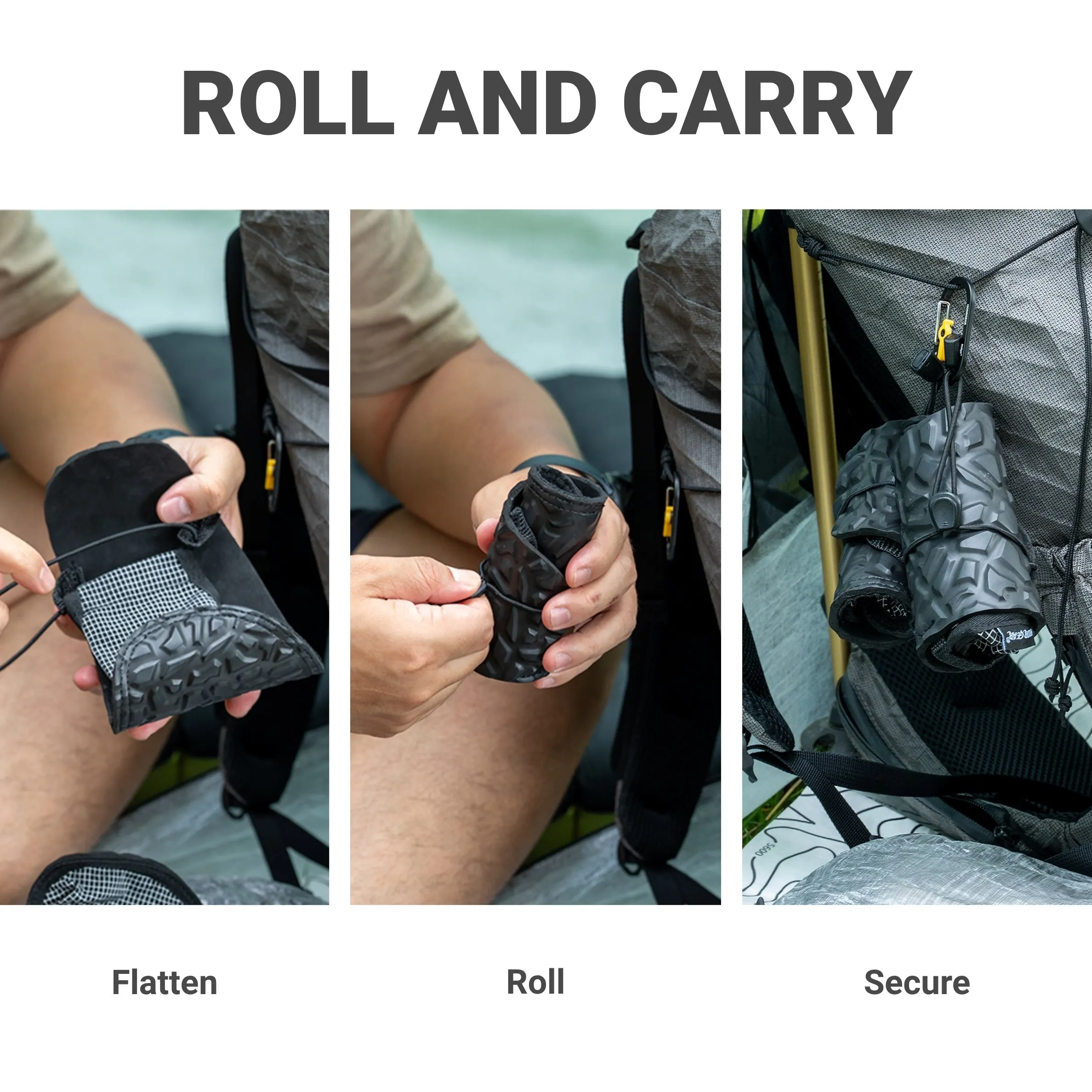 Ultralight Camp Shoes Rollable with Dyneema Grid Upper HODRGEAR 3 Ultralight Camp Shoes Rollable with Dyneema Grid Upper HODRGEAR - view 3