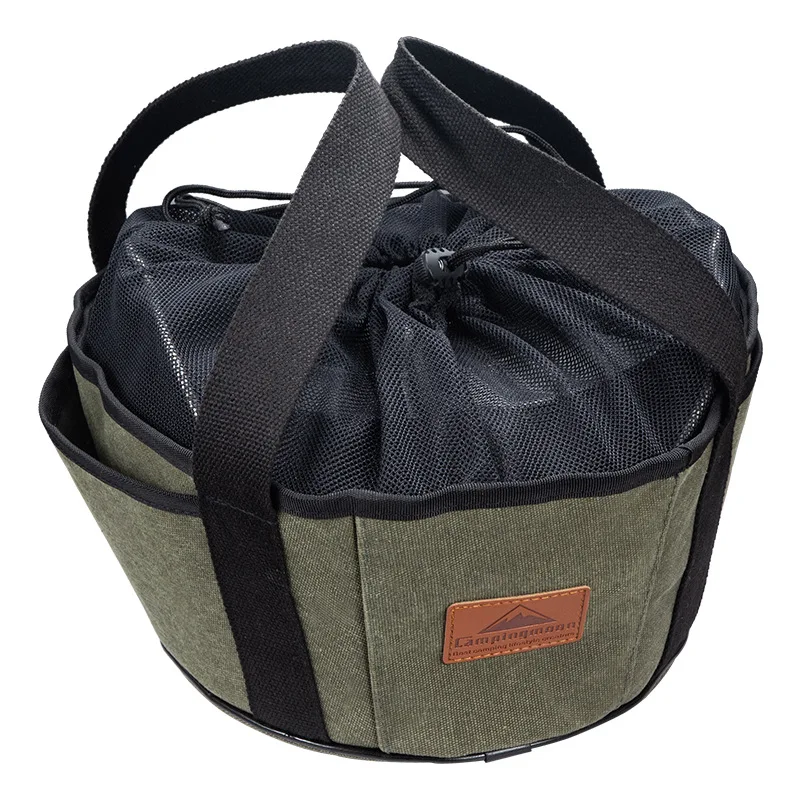 Dutch Oven Storage Bag Thick Canvas Tote 33cm Campingmoon 2 Dutch Oven Storage Bag Thick Canvas Tote 33cm Campingmoon - view 2