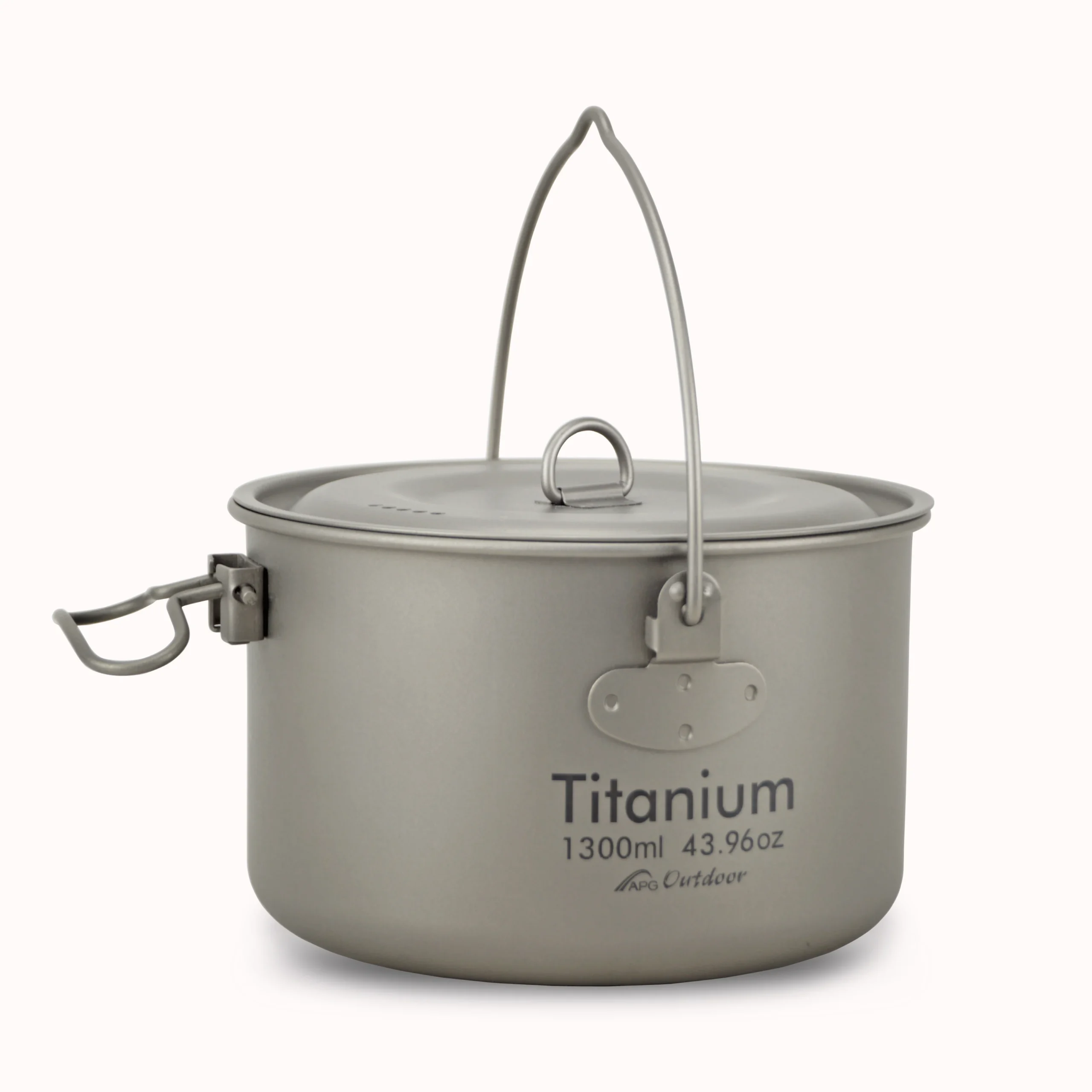 Folding Handle Titanium Pan Set With Saucepot and Plate Lid 7 Folding Handle Titanium Pan Set With Saucepot and Plate Lid - view 7