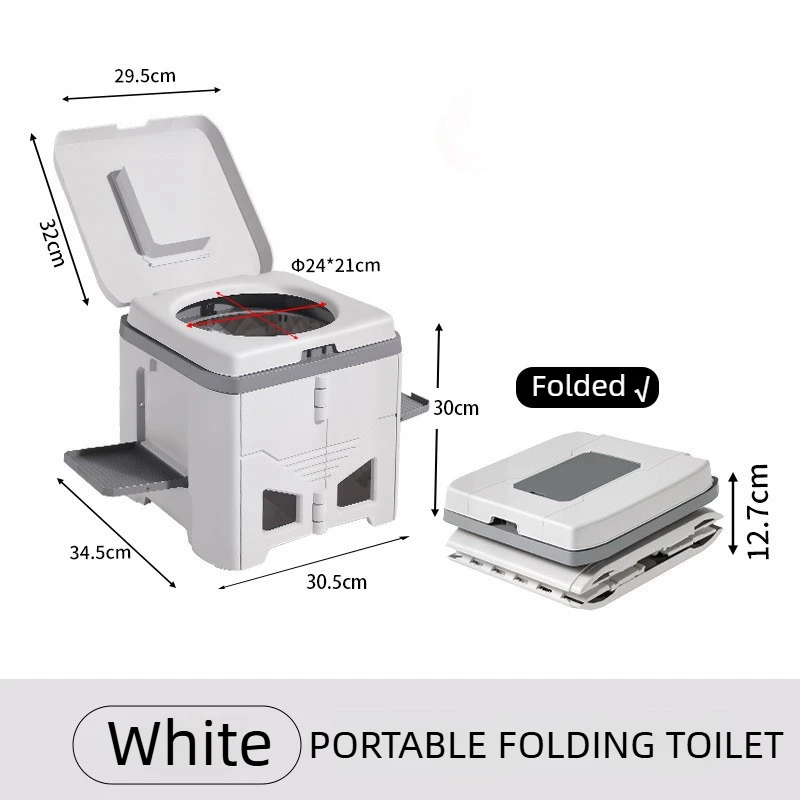 Odor Resistant Folding Toilet with Side Shelf and Waste Bags 8 Odor Resistant Folding Toilet with Side Shelf and Waste Bags - view 8