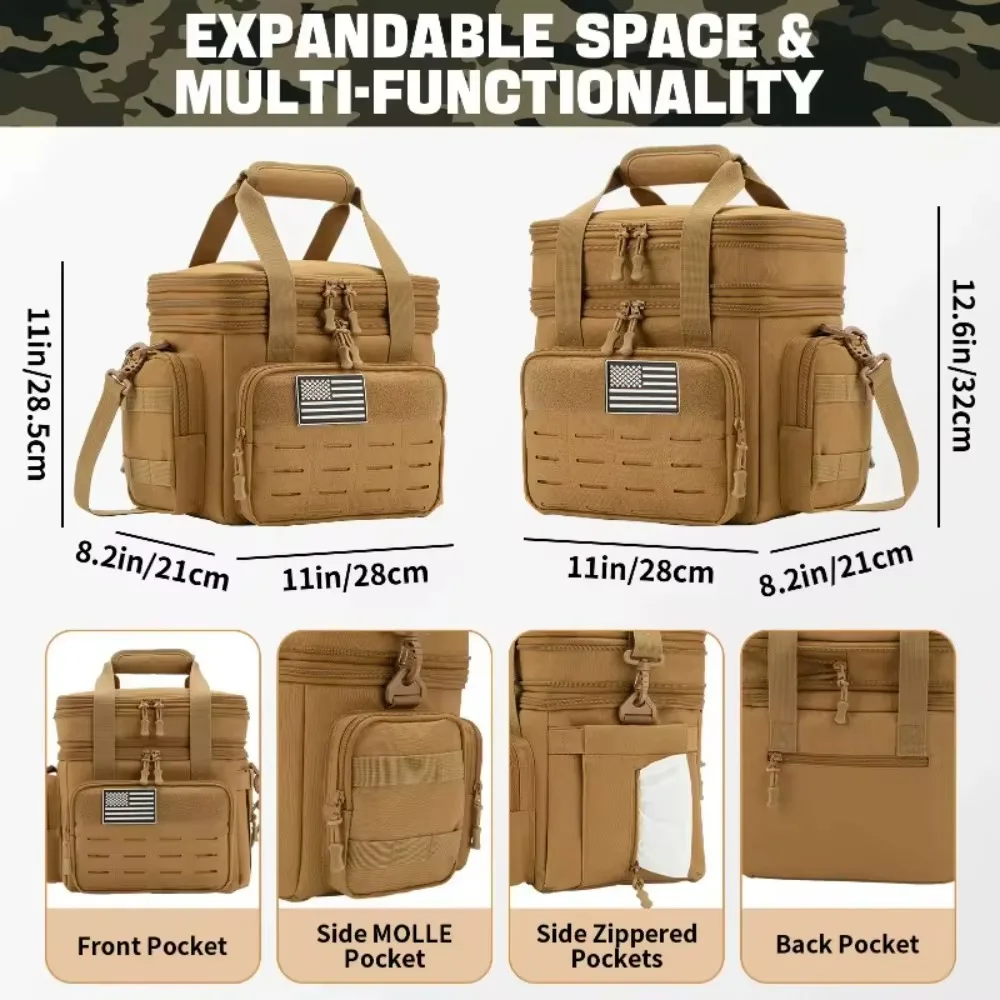 Tactical Lunch Box 18L Expandable Leakproof Insulated Cooler Bag 2 Tactical Lunch Box 18L Expandable Leakproof Insulated Cooler Bag - view 2