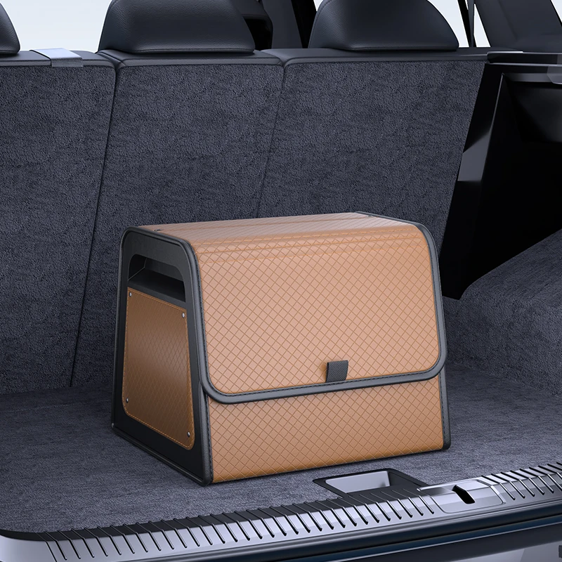 Magnetic Lid Trunk Organizer PU Leather with ABS Frame 17 Magnetic Lid Trunk Organizer PU Leather with ABS Frame - view 17