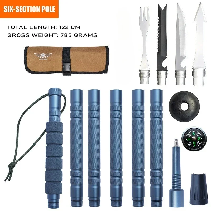Lightweight Aluminum Trekking Poles Folding 103.5-122cm 7 Lightweight Aluminum Trekking Poles Folding 103.5-122cm - view 7
