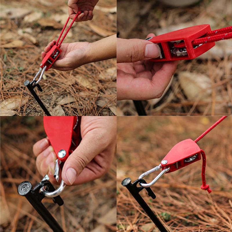Reflective Tent Guyline with Pulley Tensioner, 4 m or 5 m 4 Reflective Tent Guyline with Pulley Tensioner, 4 m or 5 m - view 4