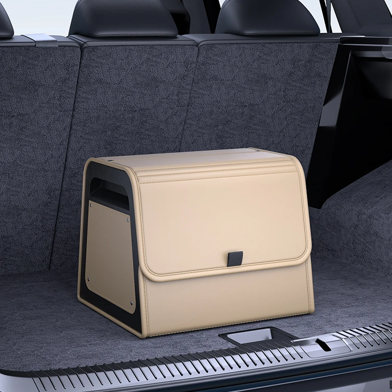 Magnetic Lid Trunk Organizer PU Leather with ABS Frame 9 Magnetic Lid Trunk Organizer PU Leather with ABS Frame - view 9
