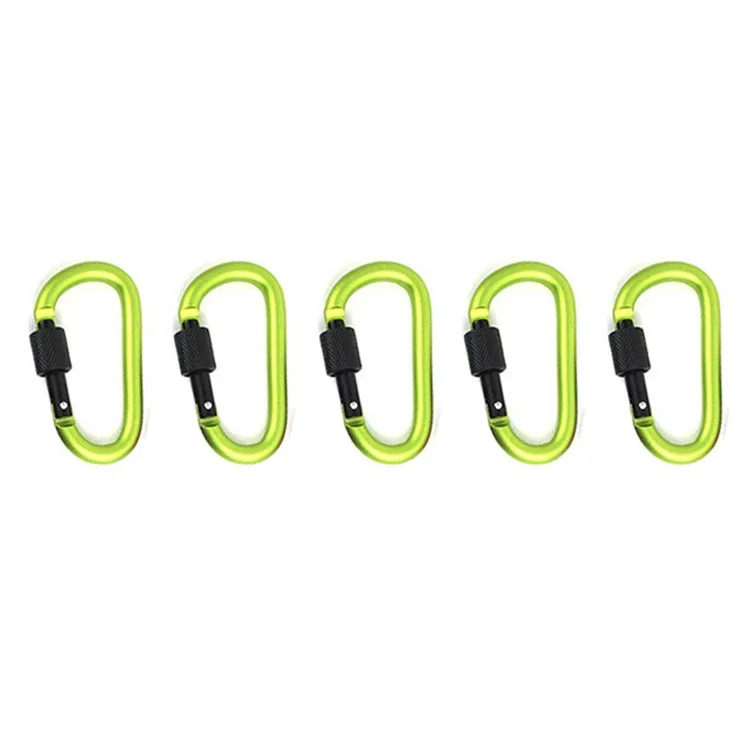 D Ring Keychain Clips Aluminum Carabiner Hooks 5 or 10 Pack 16 D Ring Keychain Clips Aluminum Carabiner Hooks 5 or 10 Pack - view 16